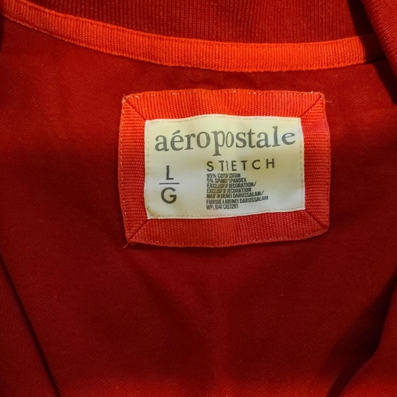 Aeropostale Short Sleeve Stretch T-shirt Red Large - Picture 3 of 3